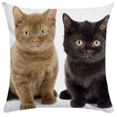 GobekUsa Bubble Black Cats Cat Pillow Cases Sofa Home Decor Custom Cushion Cover
