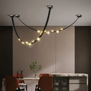 GobekUsa Leather Pendant Lights for Home Decor Chandelier Lighting Fixture