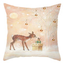 GobekUsa Christmas Soft Plush Cushion Cover Cute Rabbit Deer Pillowcase 45x45cm