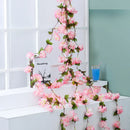 GobekUsa Artificial Sakura Flowers Vine: Wedding Garden Rose Arch Decoration