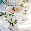 GobekUsa Bone China Tea Set, 1000ml Resistant Pot & Cup for Afternoon Tea