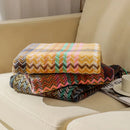 GobekUsa Ethnic Wave Woven Tassel Blanket: Multi-functional for Bed, Sofa, Table, Office Nap