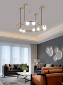 GobekUsa Glass Ball LED Pendant Chandelier for Modern Living Room Decor