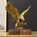 GobekUsa Golden Eagle Resin Sculpture Falcon Home Decor Figurine