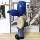 GobekUsa 7" Resin Balloon Dog Statue Jeff Junior Figurine Home Decor Accessory