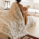 GobekUsa Luxe Faux Fur Winter Blanket: Premium Warmth & Comfort for Bed or Sofa