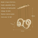 GobekUsa Crystal Circle LED Pendant Chandelier for Dining Room