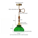 GobekUsa Green Wave Glass Pendant Lamp: Modern Minimalism for Living Room, Bedroom, Cafe