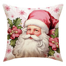 GobekUsa Christmas Pillowcase: Santa Claus Snowman Print for Living Room Sofa Decor