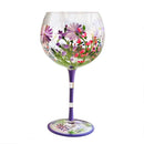 GobekUsa Crystal Hand-Painted Floral Wine Goblet - Chinese Antique Red Wine Glass