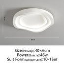GobekUsa LED Round Ceiling Lamp with Remote Control Dimming for Modern Indoor Lighting