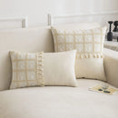 GobekUsa Geometric Checker Cushion Cover: Nordic Style Decorative Throw Pillow Cover
