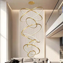 GobekUsa Nordic Home Decor Stair Chandelier Living Room Bedroom Dining Room Lighting