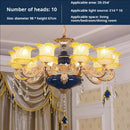 GobekUsa Elegant Crystal Chandelier Living Room Bedroom Lighting