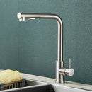 GobekUsa Black Pull Out Kitchen Faucet 360° Rotation 2 Ways Nozzle Hot Cold Mixer Tap