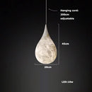 GobekUsa Alabaster Pendant Lights LED Designer Hanging Lamps For Living Room
