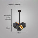 GobekUsa Cube LED Pendant Light: Art Deco Hanging Lamp for All-Match Style