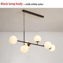 GobekUsa Glass Ball LED Pendant Light Modern Chandelier for Living Room Decor