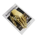 GobekUsa Abstract Golden Hands Resin Sculpture Figurine Home Decor Craft