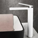 GobekUsa Gun Gray Waterfall Basin Faucet - Brass Hot Cold Sink Faucet