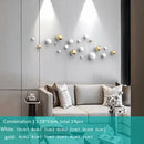 GobekUsa Gold Ball Wall Hanging Ornaments Spherical Crafts Room Decor Display Pendants