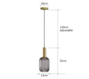GobekUsa Colorful Glass Pendant Lights Living Room Bedside Lamp LED Hanging Lighting