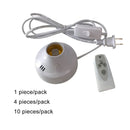 GobekUsa E27 LED Lamp Base with Timer, Wireless Screw Socket for Home Bedroom