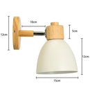 GobekUsa LED Wood Wall Sconce Modern E27 Base Fixture for Aisle Lighting