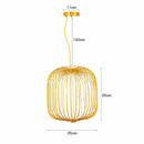 GobekUsa Industrial Birdcage Iron Table Lamp for Bar, Restaurant, Hotel - LED Lighting