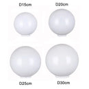 GobekUsa Acrylic Round Globe Lamp Shade for Outdoor Post Pillar Lawn Lighting