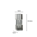 GobekUsa Geometric Glass Vase Stack for Home Decor & Flower Arrangement