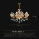 GobekUsa Elegant Crystal Chandelier for Living Room, Dining Room, and Bedroom