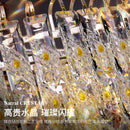 GobekUsa Crystal Chandelier: Modern Luxury for Living Room, Restaurant, Hotel Lobby