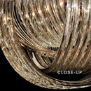 GobekUsa Crystal Glass Pendant Lights, Dimmable Modern Lighting