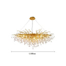 GobekUsa Gold Crystal Tree Branch Chandelier for Dining Living Room Bedroom Decor