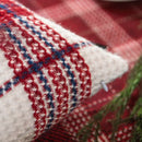 GobekUsa Christmas Plaid Weave Cushion Cover - Festive Decorative Throw Pillow Cover