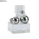 GobekUsa Crystal Ladder Silver Ball Desk Ornament Geometric Block Room Decor