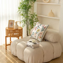 GobekUsa Chic Floral Geometric Cushion Cover - 45x45cm