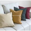GobekUsa Geometric Faux Leather Throw Pillow Cover - Modern Luxury Pillowcase