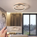 GobekUsa LED Ceiling Chandelier Dimmable for Bedroom Living Room Dining Minimalist Pendant Lighting