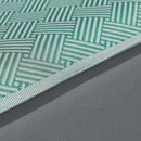 GobekUsa Antibacterial Ice Silky Soft Fitted Sheet Set, Striped Geometric Pattern, Breathable Mattress Cover