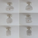 GobekUsa Ceramic LED Ceiling Light Creamy White Nordic Indoor Lighting Fixture