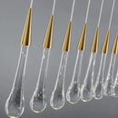 GobekUsa Gold Crystal Pendant Light: European Luxury LED Bar Lamp