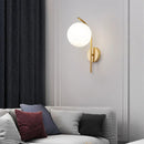 GobekUsa Glass Ball LED Wall Lamp for Bedroom Living Room Indoor Lighting
