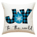 GobekUsa Christmas Pillowcase: Santa Claus Snowman Print for Living Room Sofa Decor