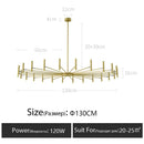 GobekUsa LED Chandelier: Modern Nordic Design for Living Room, Bedroom, Office, Study - Home Décor Lighting
