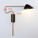 GobekUsa Gold Rotatable LED Wall Lamp | Modern Nordic Rocker Arm Sconce