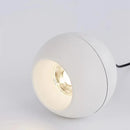 Nordic Ball Pendant Light in Black or White Aluminum