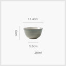 GobekUsa Ceramic Japanese Style Dish Bowl Set