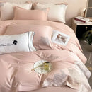 GobekUsa Cotton King Size Embroidery Bedding Set: Soft Comforter Set with Double Duvet Cover & Sheet